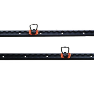 Black Anodized 4 ft (1.2 m) L-Track Rail System, 2-Pack - 2002