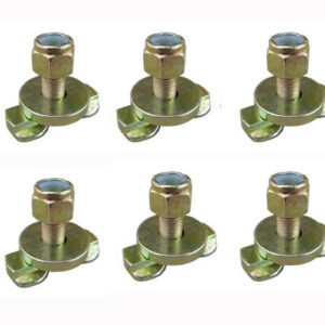 Forged Threaded L-Track Stud Fittings with Bolts, 6-Pack - 3003